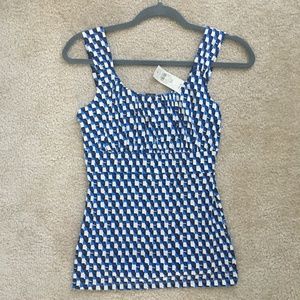 Ann Taylor cotton wide strap tank, XS, NWT